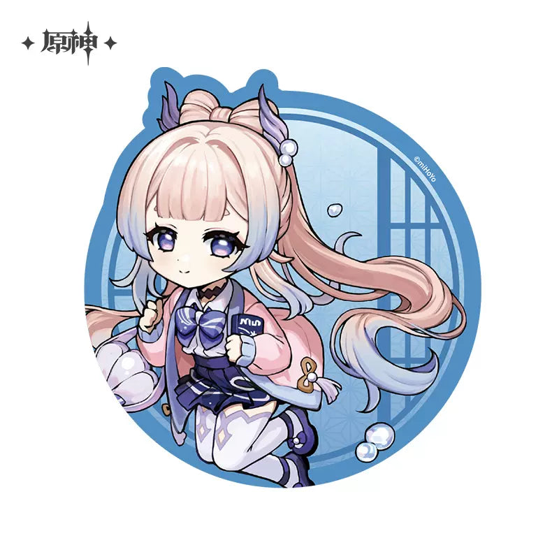 Genshin Impact Outdoor Outfit Themed Series Chibi Character Mousepad