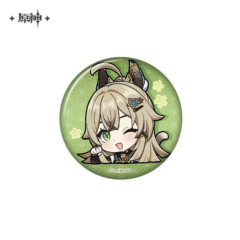 Genshin Impact Chibi Emoticon Series Badge Vol 1