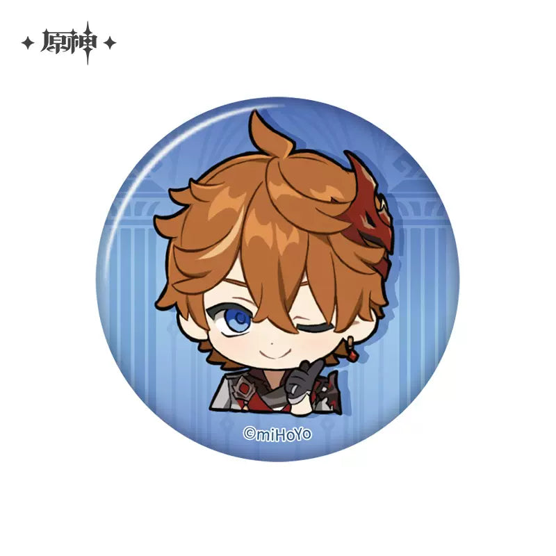 Genshin Impact Chibi Emoticon Series Badge Vol 5