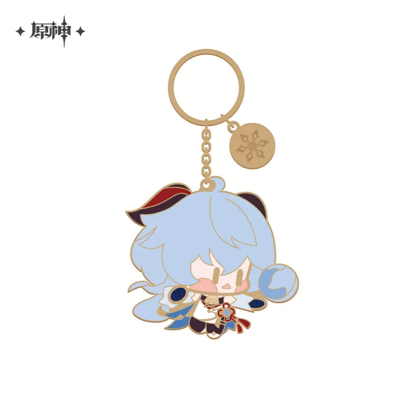 Genshin Impact Chibi Character Metal Keychain Ganyu (In-Stock)