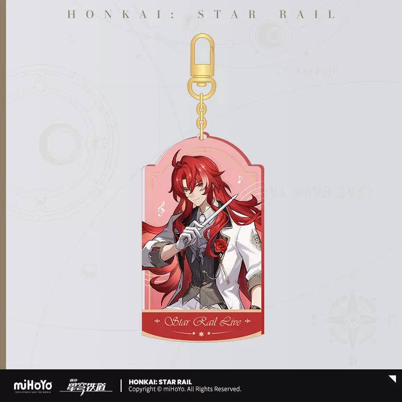 Honkai:Star Rail LIVE Character Acrylic Pendant Keychain