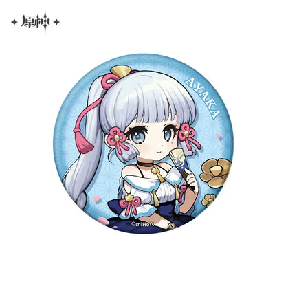 Genshin Impact Outdoor Outfit Themed Series Chibi Character Badge