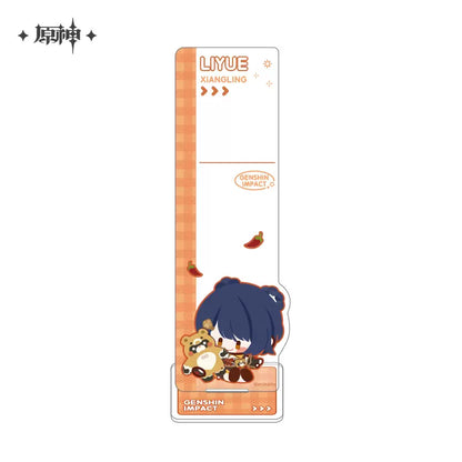 Genshin Impact Chibi Character Sticky Notepad Stand