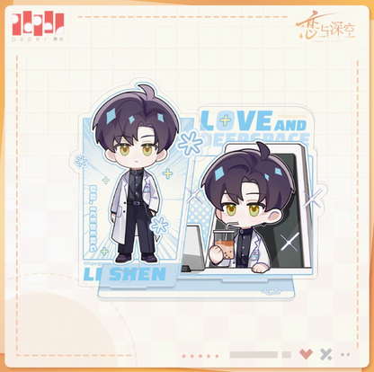 Love and Deepspace LinKong Q Newspaper Series Acrylic Pen Holder