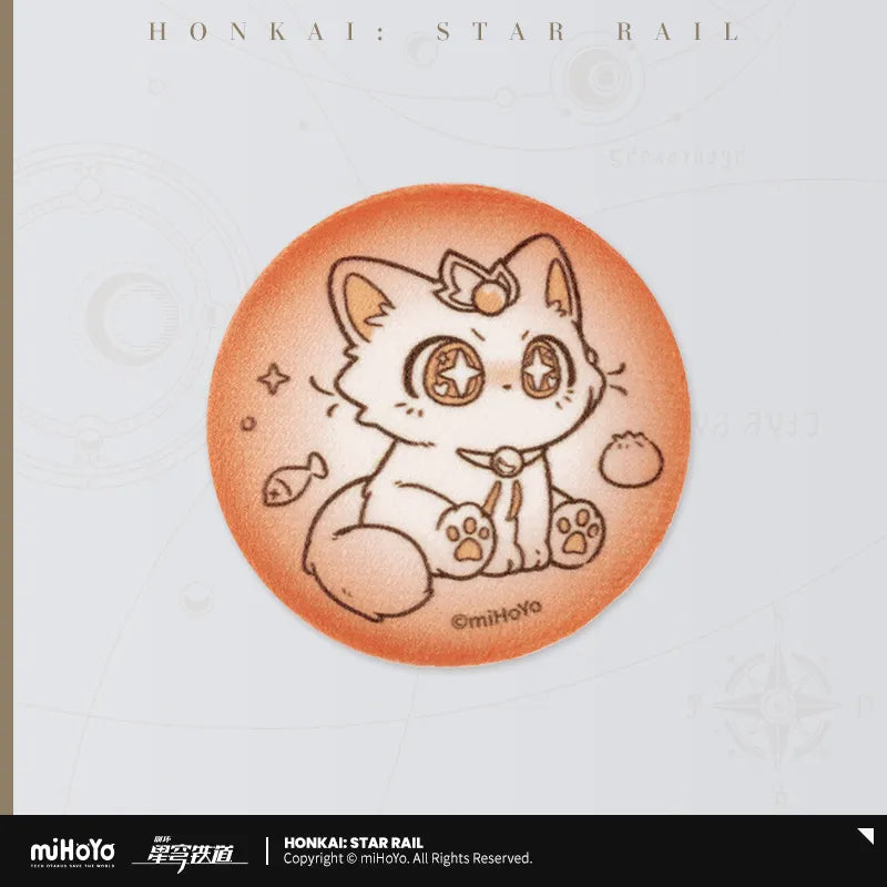 Honkai: Star Rail Glass Flower Cat Resting Shoulder Plush Pendant