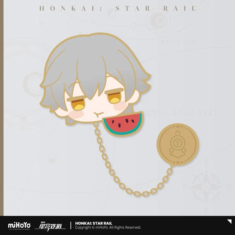 Honkai: Star Rail Pom-Pom Exhibition Hall Series Metal Chain Badge