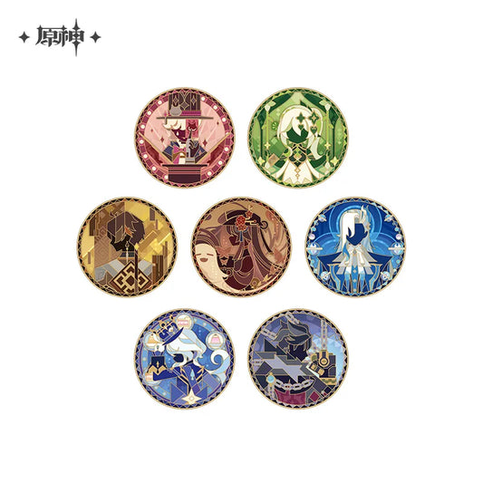 Genshin Impact Rainbow Invitation Series Metal Badge