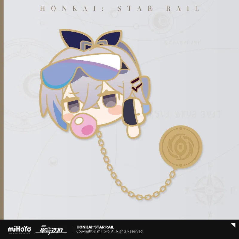 Honkai: Star Rail Pom-Pom Exhibition Hall Series Metal Chain Badge