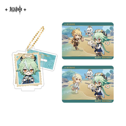 Genshin Impact Photo Reminiscing Series Acrylic Keychain Standee & Card Set Vol 5