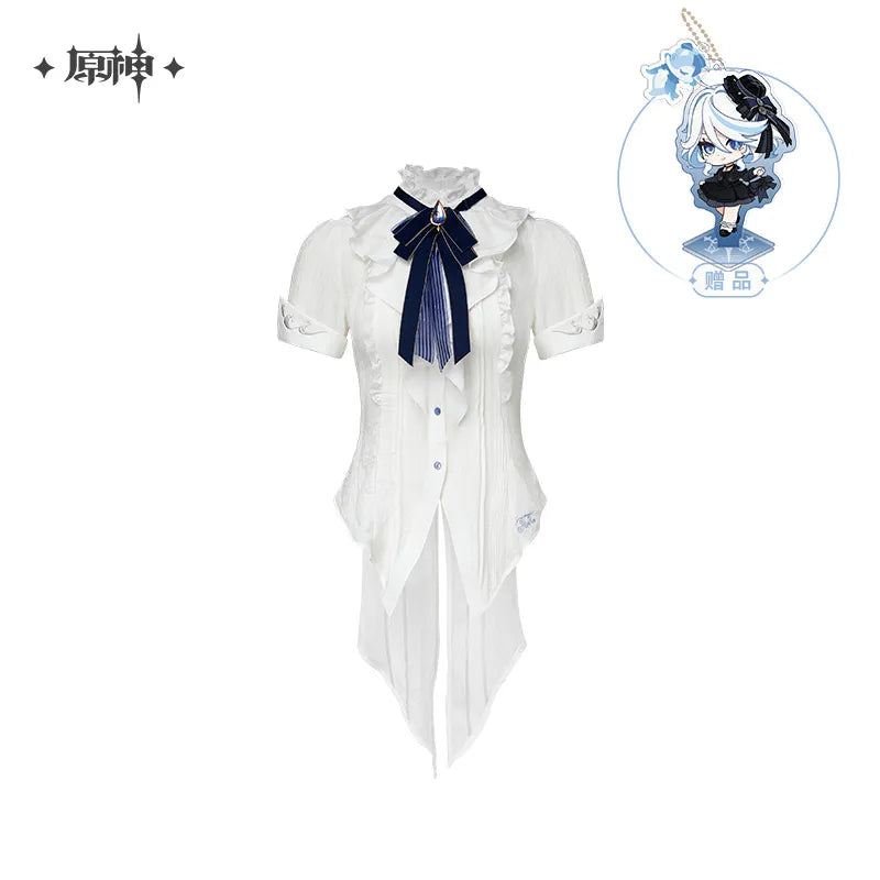 Genshin Impact Theme Impression Furina Short-Sleeved Waist Blouse w/ Bonus