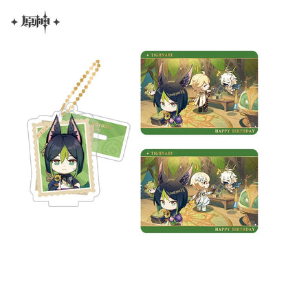 Genshin Impact Photo Reminiscing Series Acrylic Keychain Standee & Card Set Vol 5