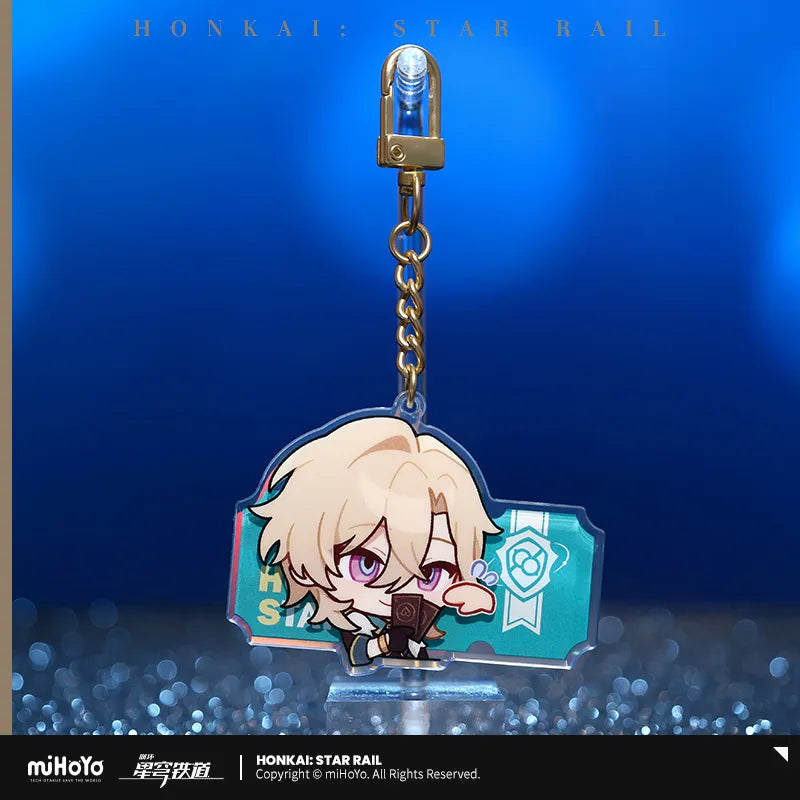 Honkai: Star Rail Pom-Pom Exhibition Hall Series Acrylic Pendant Keychain