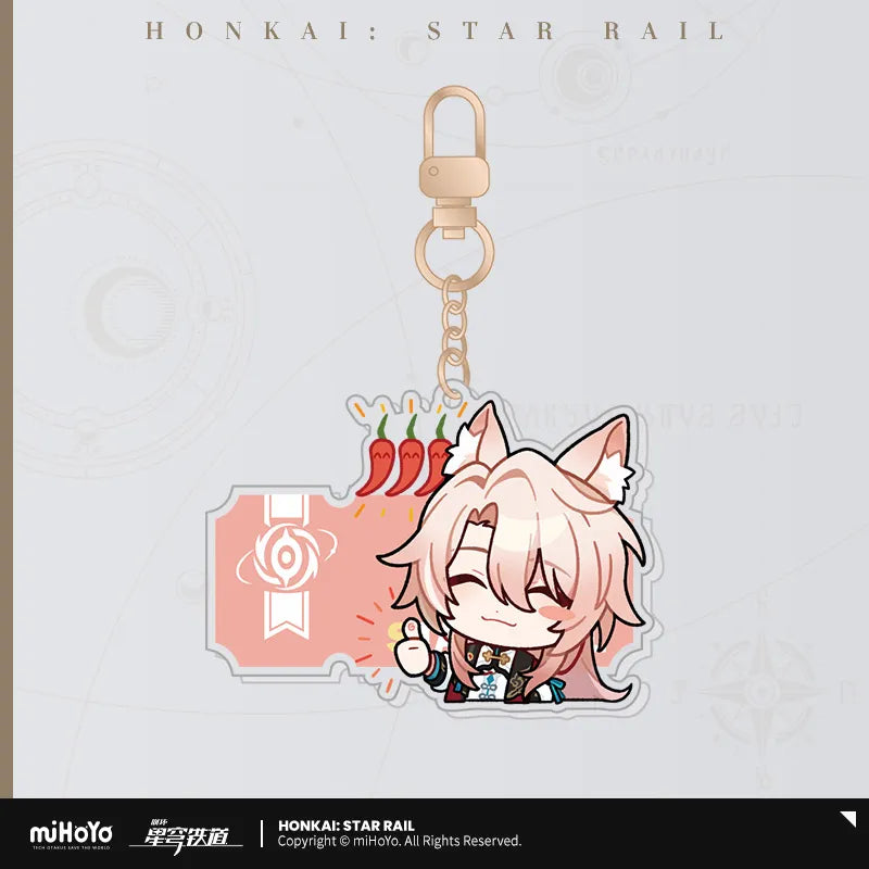 Honkai: Star Rail Pom-Pom Exhibition Hall Series Acrylic Pendant Keychain