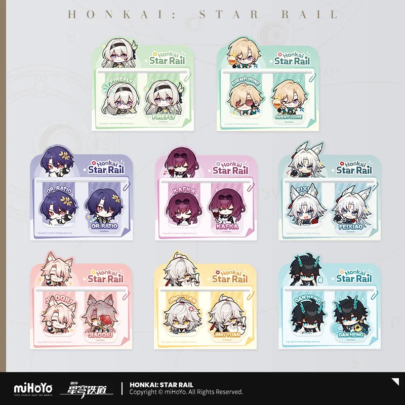 Honkai: Star Rail Pom-Pom Exhibition Series Magnetic Bookmark Set