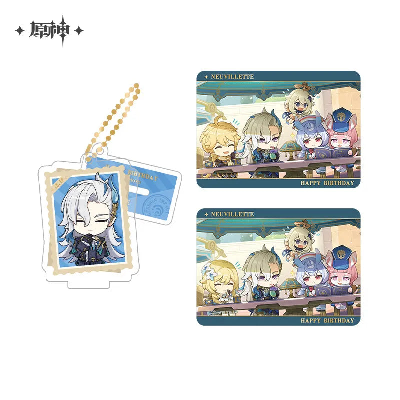 Genshin Impact Photo Reminiscing Series Acrylic Keychain Standee & Card Set Vol 5