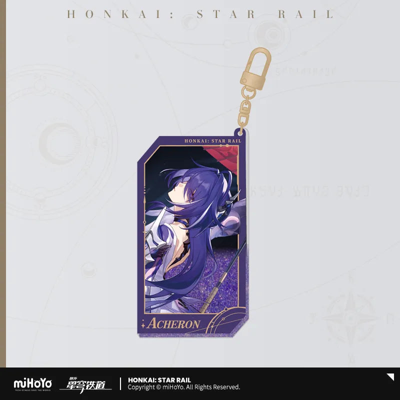 Honkai: Star Rail Star Invitation Series Reflective Quicksand Acrylic Keychain