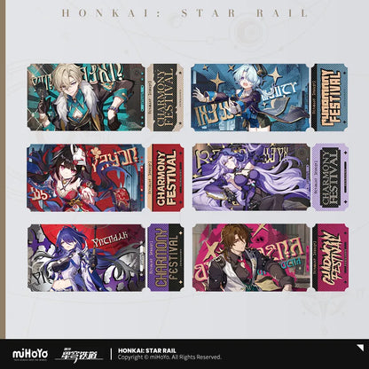 Honkai: Star Rail Charmony Festival Invitation Acrylic Collectible Ticket Set