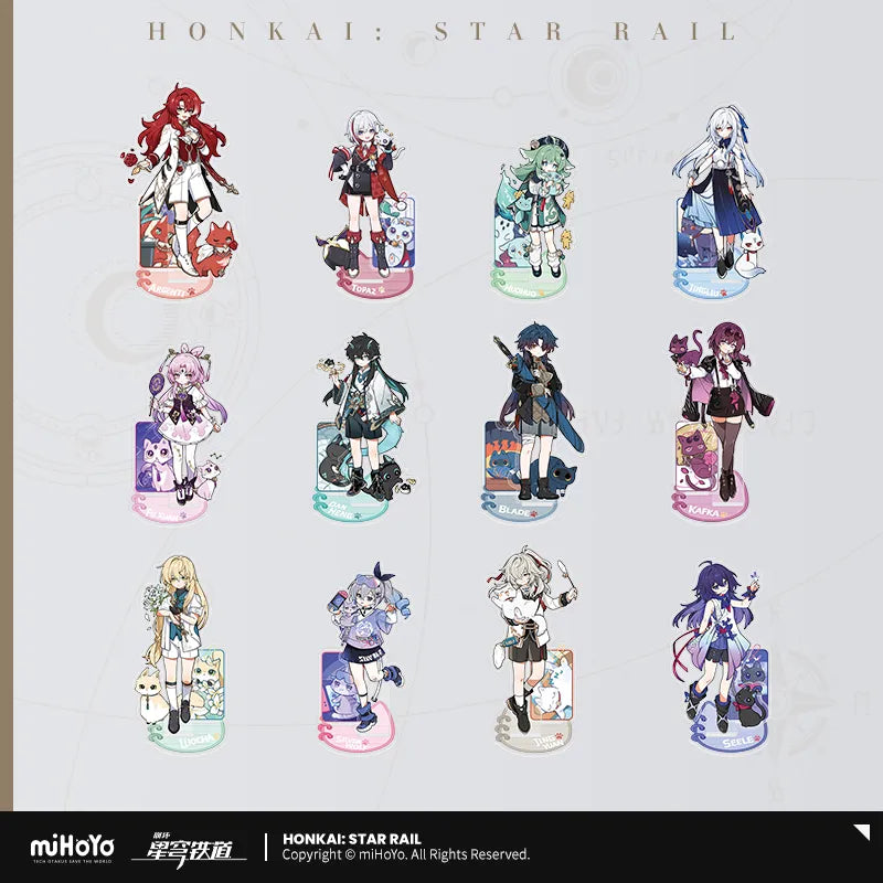 Honkai:Star Rail Tiny Cat Series Character Acrylic Standee