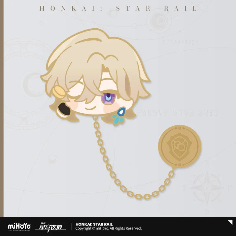 Honkai: Star Rail Pom-Pom Exhibition Hall Series Metal Chain Badge