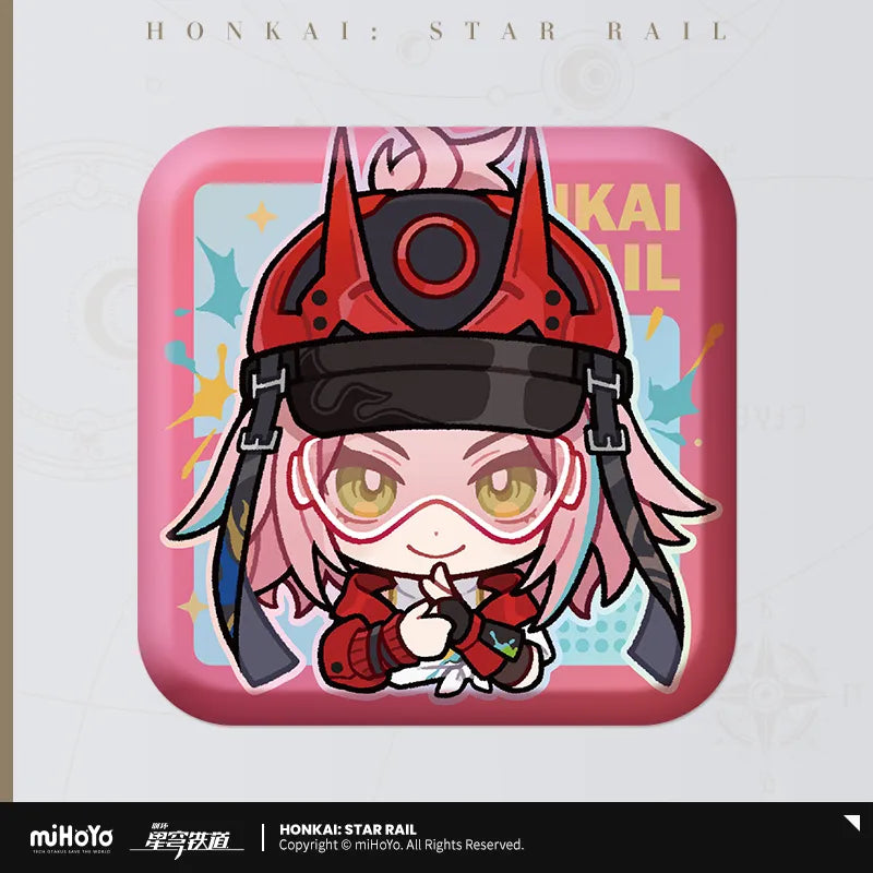 Honkai: Star Rail Pom-Pom Exhibition Hall Series Square Badge