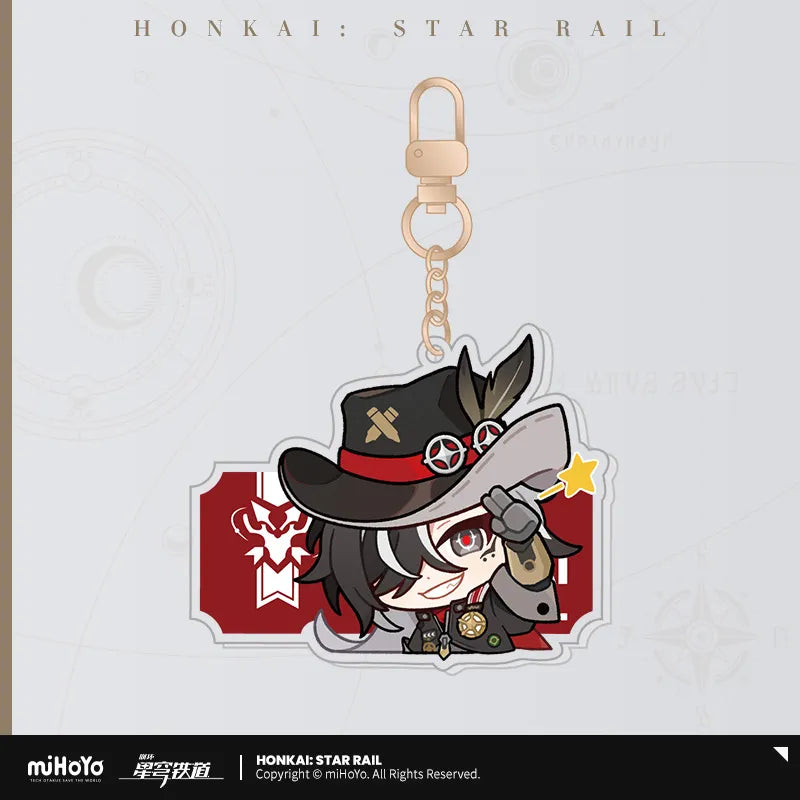 Honkai: Star Rail Pom-Pom Exhibition Hall Series Acrylic Pendant Keychain