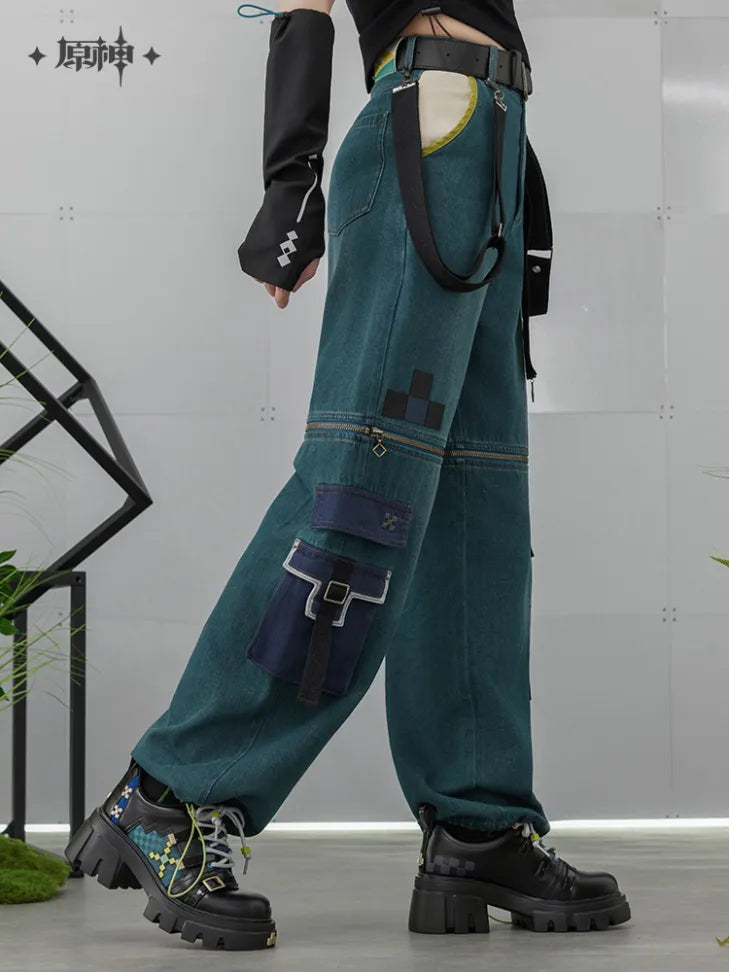Genshin Impact Theme Impression Kinich Detachable Jeans Shorts w/ Bonus