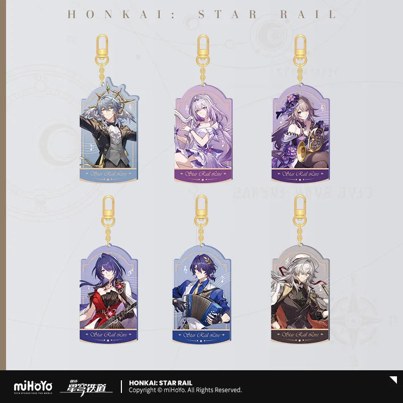 Honkai:Star Rail LIVE 2025 Character Acrylic Pendant Keychain